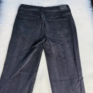 American Eagle Washed Black Mid Rise Skinny Jeans thumbnail 8