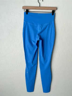 Lululemon base pace leggings brushed nulux for cold weather 6 blue Nile thumbnail 6