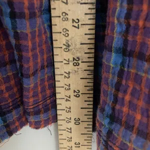 New Free People Oversized Bohemian Grunge Cardiff Plaid Swing Top Shirt Small thumbnail 11