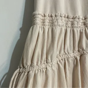 Anthropologie Daily Practice Bubble Mini Dress Pale Pink Size XL thumbnail 4