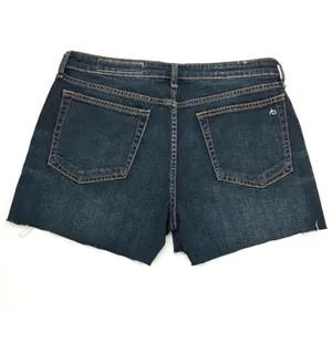 Rag & Bone Drea Low-Rise Short denim cutoff frayed hem Jean shorts size 27 thumbnail 2