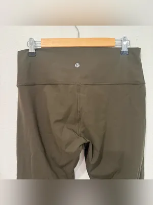 Lululemon Wunder Under Crop High-Rise *Full-On Luxtreme 21" in Dark Olive 12 thumbnail 6