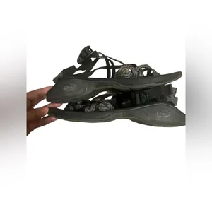 Chaco Black‎ Gray Sport Sandal Women's sz 10 thumbnail 4