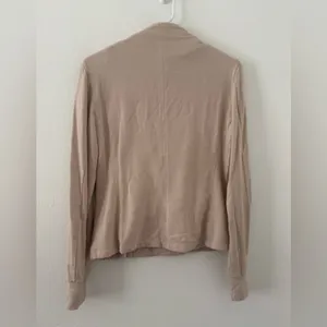 Max Mara Leisure Moto Zip Up Jacket Beige Athleisure NO SIZE TAG thumbnail 3