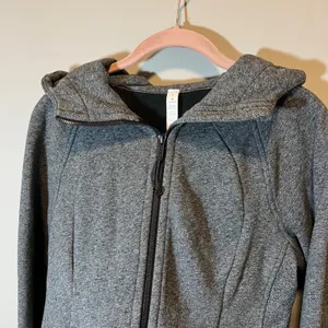 Lululemon Scuba Hoodie Full Zip Heathered Grey Fleece Sweatshirt Women's 8 thumbnail 2