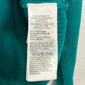 J.Crew Relaxed Cotton Linen Blend Beach Sweater Size Medium thumbnail 4