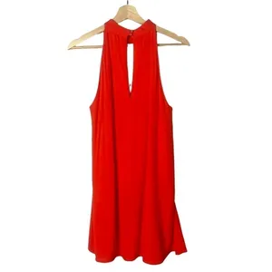 Lovers +‎ Friends Orange Keyhole Neck A-Line Mini Shift Dress S thumbnail 3
