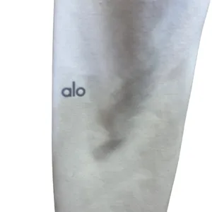 Alo Yoga White High Waist Ripped Warrior Leggings Size Small thumbnail 9