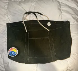 NWT Free People Been There Badge Tote Bag In Color Sea Serpent thumbnail 8