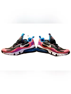 Nike Air Max 270 React GS Hyper Pink 7Y/8.5W Athletic Running Walking Sneakers thumbnail 5