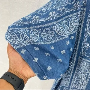 Cortefiel Denim Paisley‎ Bandana Print Dress thumbnail 4