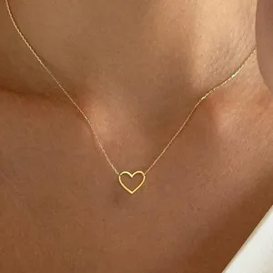 Heart Necklace Gold thumbnail 3