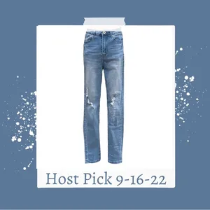 NWOT juniors skinny distressed high rise light wash jeans thumbnail 2