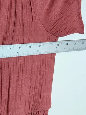 Luxology Dusty Pink Tiered Maxi Dress Size Large Wedding Guest Dress thumbnail 6