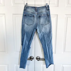 Vervet by Flying Monkey Let You Down High Rise Slim Straight Distressed Jeans thumbnail 7