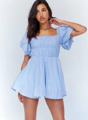 Princess Polly Blue Mini Dress thumbnail 1