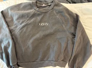 Levi’s Light Washed Cropped Sweatshirt S thumbnail 1