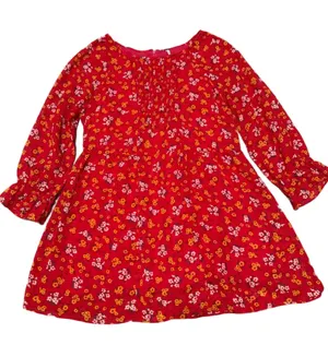 Free People Red flower Dress sz 6 thumbnail 1