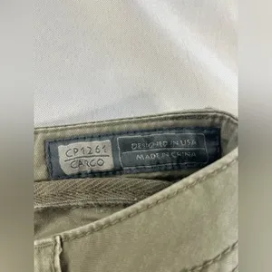 Miss Me • Olive Green Cargo Jeans Bead Embellished Cross Accent Size 26 thumbnail 10