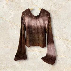 Arizona Jean‎ Co. Women’s Knit Sweater Size M Brown Ombre Bell Sleeve NWT thumbnail 2