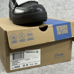 Clarks Collection Size-10M Women Zylah Top Casual Slip-On Loafer Black Leather thumbnail 10