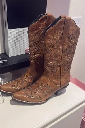 Women’s Western Boots Brown Size 8.5 thumbnail 1