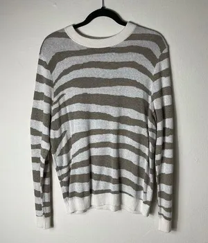 A New Day Zebra Striped Sweater thumbnail 1