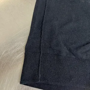 American Eagle Black Long Sleeve V Neck Top - Size Medium - GUC thumbnail 4