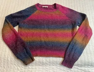 BB Dakota Ombré multicolor striped sweater thumbnail 1