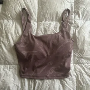 All In Motion Purple athletic workout crop top thumbnail 1