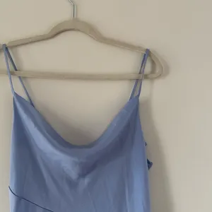 Powder Blue Satin Midi Slip Dress | Romantic Feminine thumbnail 2