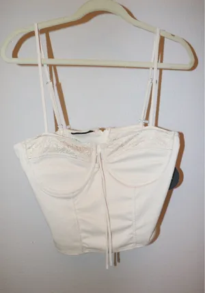 Jolie & Joy Corset Cropped Top thumbnail 1
