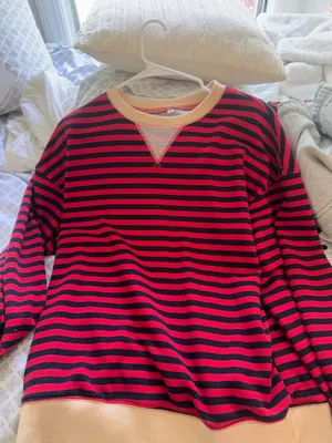 Striped Crewneck Red thumbnail 2