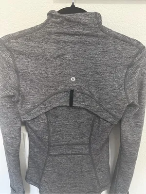 Lululemon Define Jacket Heathered Black Luon Size 4 thumbnail 10