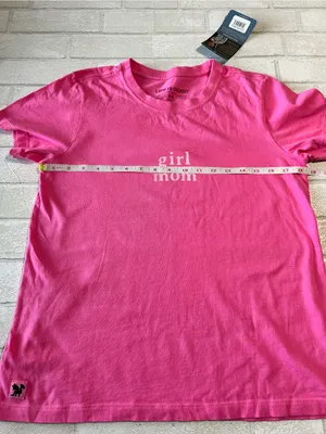 Life Is Good Bright Pink "girl mom" Short Sleeve Tee thumbnail 6