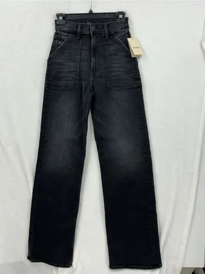 MOTHER Black High-Rise Wide Leg Jeans 1171 thumbnail 2