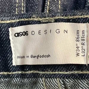 ASOS Women's Blue High Rise Wide Leg Baggy Loose Relaxed Denim Jeans Size 34 thumbnail 4