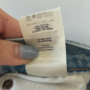 Aritzia Denim Forum The Joni High Rise Loose Straight Jeans Size 24 Gently Used thumbnail 7