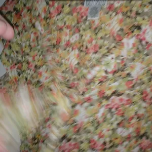 Bethany L All Over Floral Orange Feminine Top thumbnail 7
