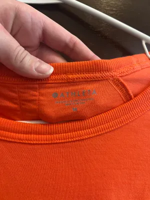 Athleta Women’s Orange Pullover Sweatshirt thumbnail 3