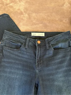 BKE Stella Mid-Rise Skinny Jeans Dark Wash Slim Fit Size 28x31.5 thumbnail 4