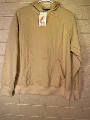 Pretty garden chic Cream Hooded Pullover Sweatshirt thumbnail 1