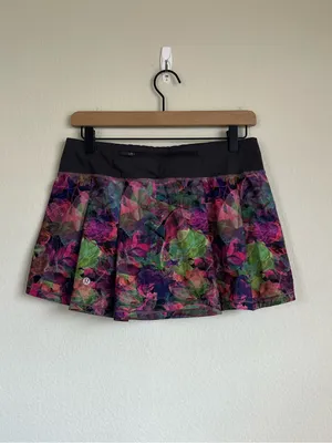 Lululemon Pace Rival Mid-Rise Skirt in Vivid Floral Tone Multi thumbnail 11