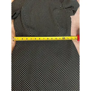 NWT JCrew Mock Neck Jacquered Sheath Dress Black/ Metallic Gold Short Sleeve Siz thumbnail 7