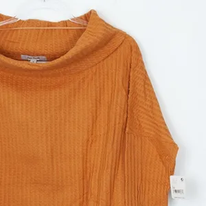 Free‎ People Juicy Long Sleeve Waffle Cowl Neck Top Size Medium NWT thumbnail 5