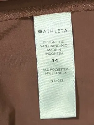 Athleta Skyline Pant II Brown High-Rise Ankle Tie Wais Size 14 thumbnail 7