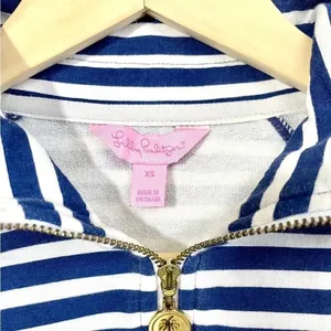 Lilly Pulitzer Striped Half Zip Pullover Sweatshirt thumbnail 3