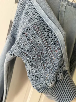 Altar'd State open knit sweater thumbnail 4