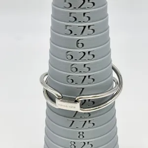 Michael Kors Silver Tone Knot Bracelet Hinged Bangle Signed Minimalist Statement thumbnail 7
