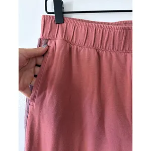 OFFLINE Aerie Mauve Pink Wide Leg Side Stripe Lounge Fleece Pants Womens Medium thumbnail 5